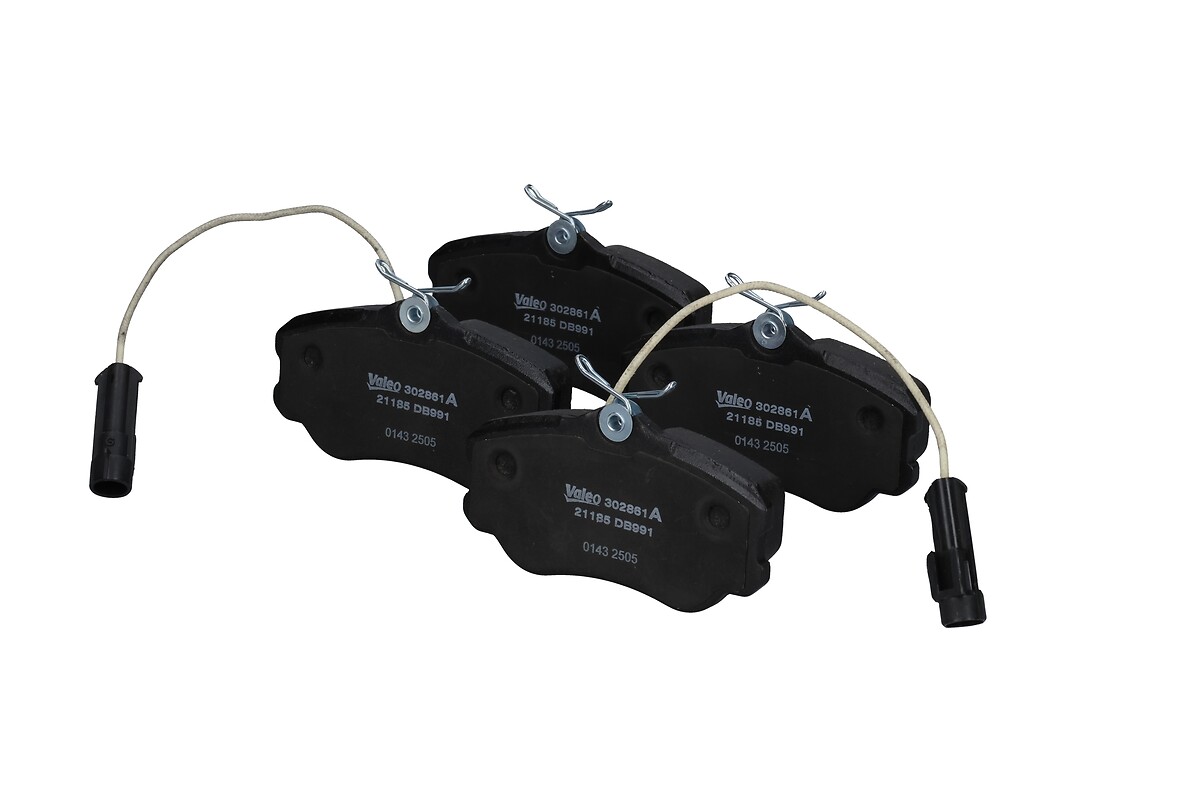 Jeu de 4 plaquettes de frein VALEO ref. 302861A